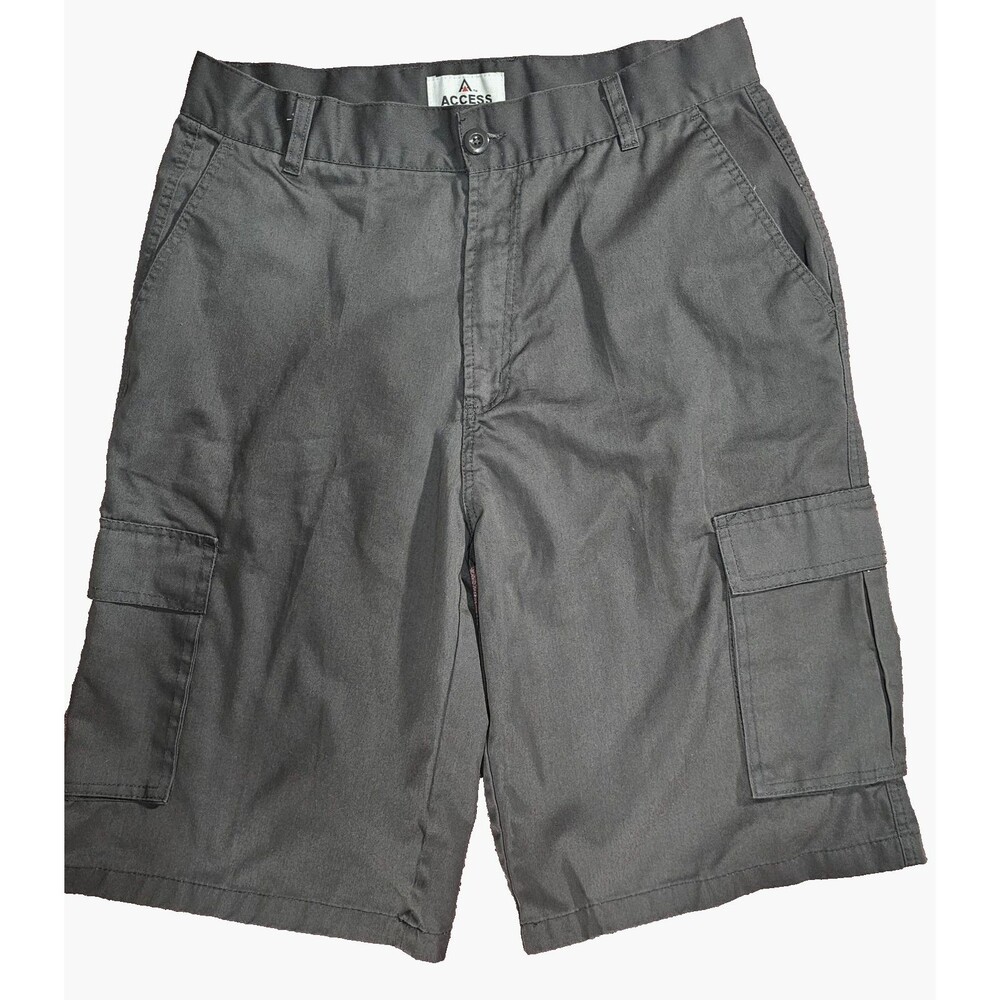 Access Cargo Charcoal Gray  Shorts Mens 38 NWOT